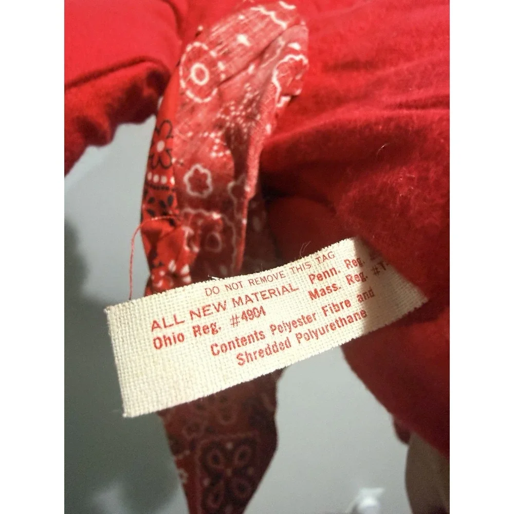 Vintage Annalee Mrs Claus Granny Bandana Paisley Dress Mobilitee Doll‎ 1971 R